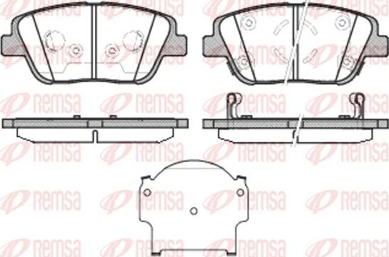 Kawe 1423 02 - Brake Pad Set, disc brake autospares.lv