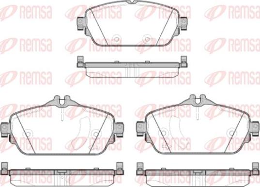 Kawe 1592 08 - Brake Pad Set, disc brake autospares.lv