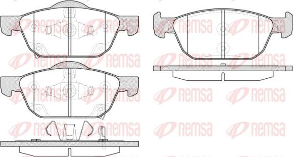 Kawe 1552 02 - Brake Pad Set, disc brake autospares.lv