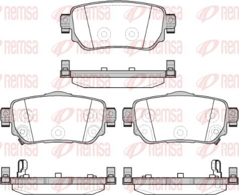 Kawe 1582 02 - Brake Pad Set, disc brake autospares.lv