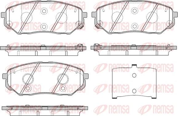 Kawe 1661 02 - Brake Pad Set, disc brake autospares.lv