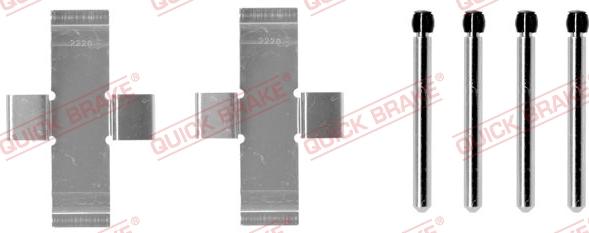 Kawe 109-0904 - Accessory Kit for disc brake Pads autospares.lv