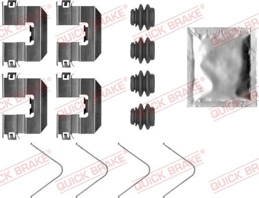 Kawe 109-0095 - Accessory Kit for disc brake Pads autospares.lv