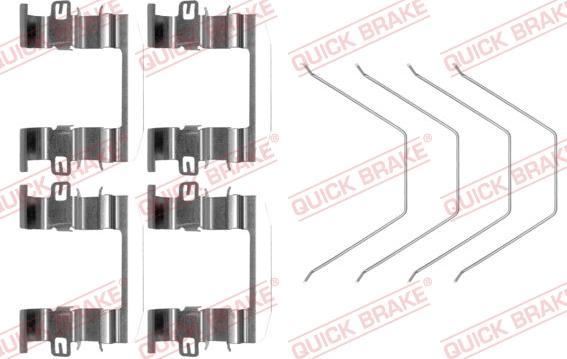 Kawe 109-0016 - Accessory Kit for disc brake Pads autospares.lv