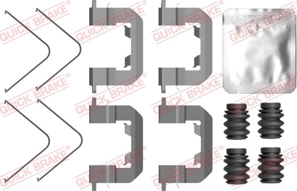 Kawe 109-0123 - Accessory Kit for disc brake Pads autospares.lv