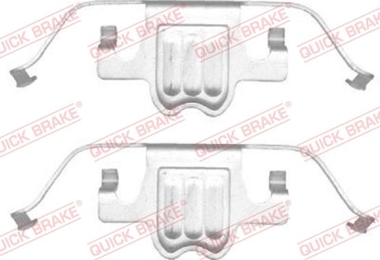 Kawe 109-1695 - Accessory Kit for disc brake Pads autospares.lv