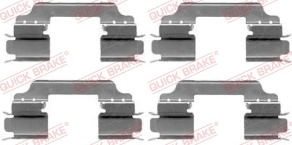 Kawe 109-1649 - Accessory Kit for disc brake Pads autospares.lv