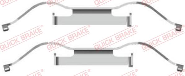 Kawe 109-1681 - Accessory Kit for disc brake Pads autospares.lv