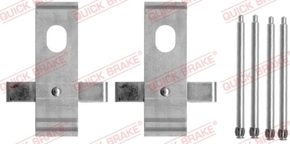 Kawe 109-1634 - Accessory Kit for disc brake Pads autospares.lv