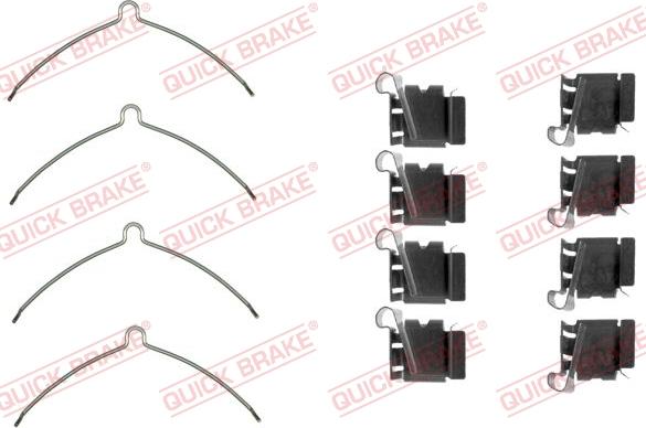 Kawe 109-1622 - Accessory Kit for disc brake Pads autospares.lv