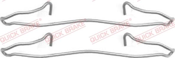 Kawe 109-1057 - Accessory Kit for disc brake Pads autospares.lv