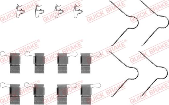 Kawe 109-1089 - Accessory Kit for disc brake Pads autospares.lv