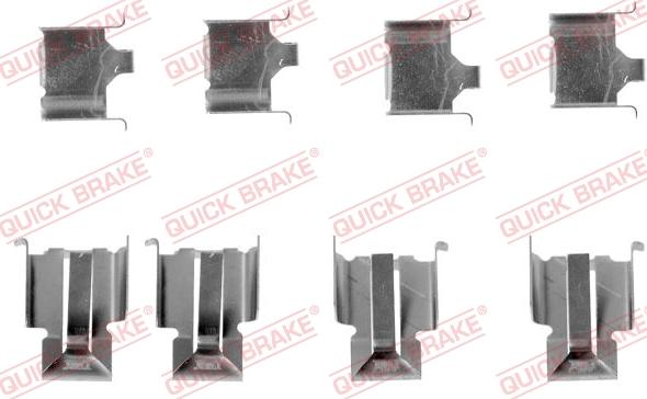 Kawe 109-1086 - Accessory Kit for disc brake Pads autospares.lv