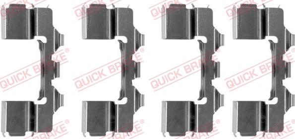 Kawe 109-1104 - Accessory Kit for disc brake Pads autospares.lv