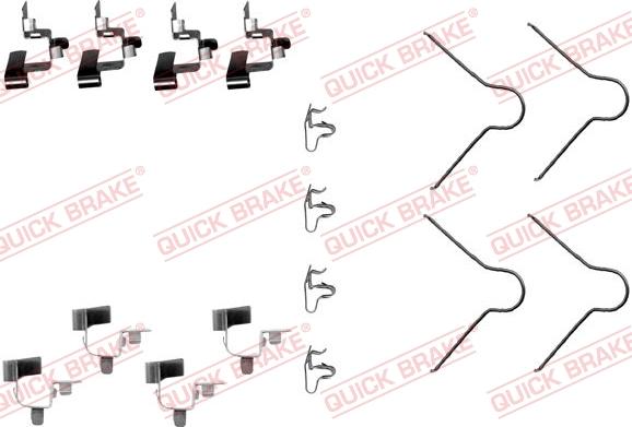 Kawe 109-1130 - Accessory Kit for disc brake Pads autospares.lv