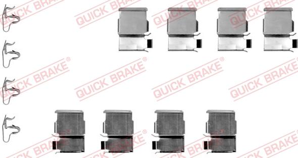 Kawe 109-1133 - Accessory Kit for disc brake Pads autospares.lv