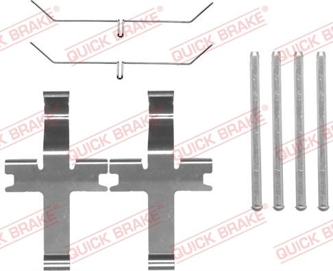 Kawe 109-1819 - Accessory Kit for disc brake Pads autospares.lv