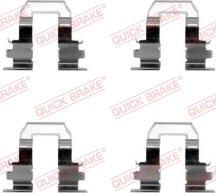 Kawe 109-1255 - Accessory Kit for disc brake Pads autospares.lv