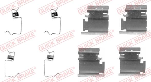 Kawe 109-1218 - Accessory Kit for disc brake Pads autospares.lv