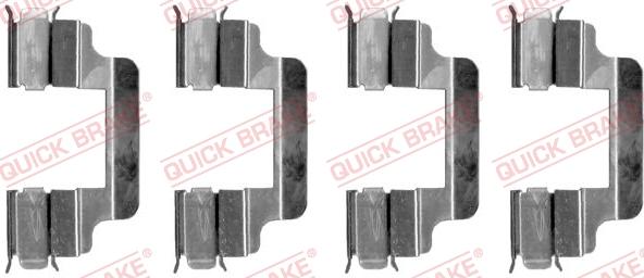 Kawe 109-1230 - Accessory Kit for disc brake Pads autospares.lv