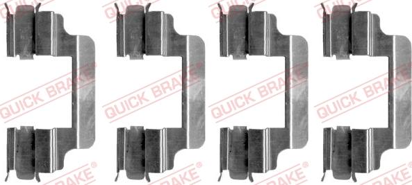 Kawe 109-1231 - Accessory Kit for disc brake Pads autospares.lv