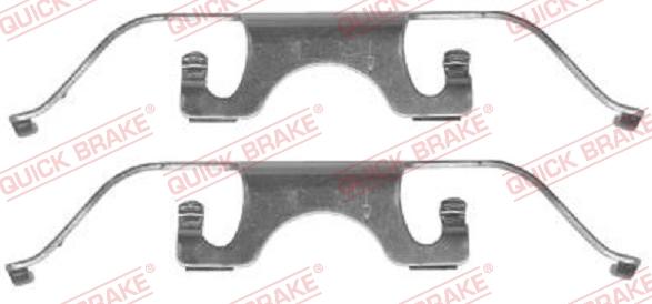Kawe 109-1224 - Accessory Kit for disc brake Pads autospares.lv