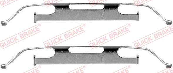 Kawe 109-1223 - Accessory Kit for disc brake Pads autospares.lv