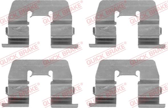 Kawe 109-1764 - Accessory Kit for disc brake Pads autospares.lv