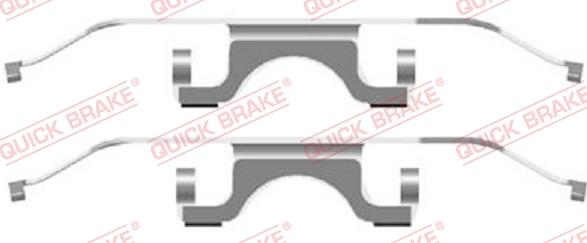 Kawe 109-1702 - Accessory Kit for disc brake Pads autospares.lv