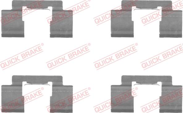 Kawe 109-1732 - Accessory Kit for disc brake Pads autospares.lv