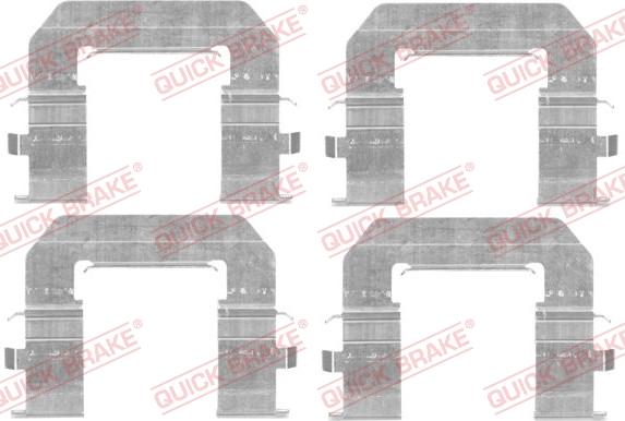 Kawe 109-1776 - Accessory Kit for disc brake Pads autospares.lv