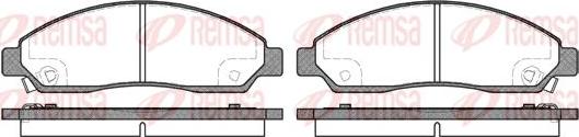 Kawe 1098 14 - Brake Pad Set, disc brake autospares.lv