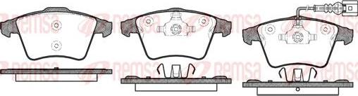 Kawe 1045 01 - Brake Pad Set, disc brake autospares.lv