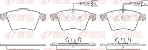 Kawe 1045 22 - Brake Pad Set, disc brake autospares.lv