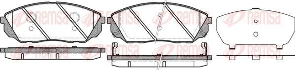 Kawe 1041 12 - Brake Pad Set, disc brake autospares.lv