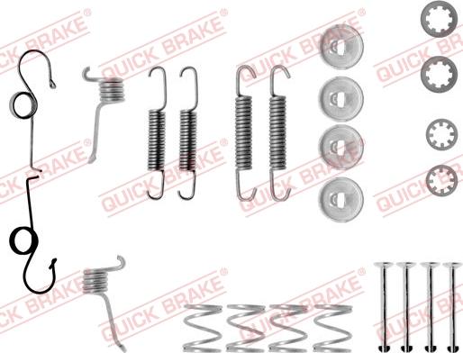 Kawe 105-0511 - Accessory Kit, brake shoes autospares.lv