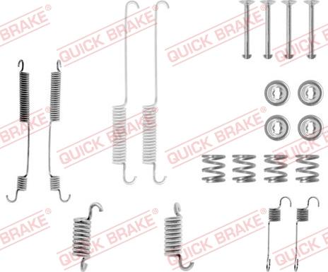 Kawe 105-0600 - Accessory Kit, brake shoes autospares.lv