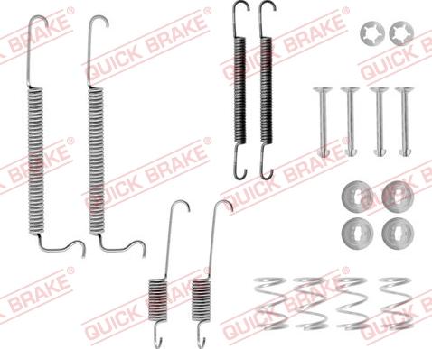 Kawe 105-0628 - Accessory Kit, brake shoes autospares.lv