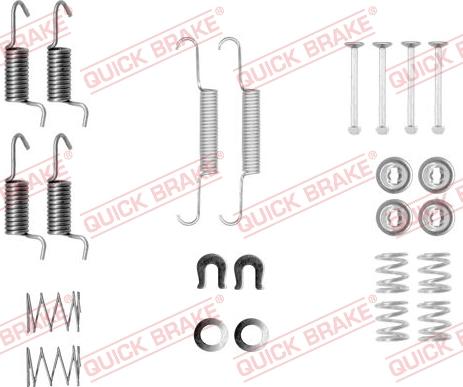 Kawe 105-0010 - Accessory Kit, parking brake shoes autospares.lv