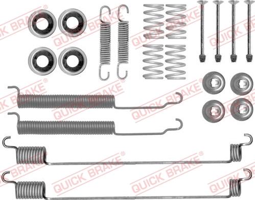 Kawe 105-0843 - Accessory Kit, brake shoes autospares.lv