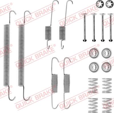 Kawe 105-0707 - Accessory Kit, brake shoes autospares.lv