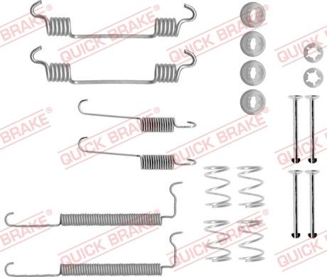 Kawe 105-0710 - Accessory Kit, brake shoes autospares.lv