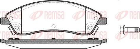 Kawe 1086 08 - Brake Pad Set, disc brake autospares.lv