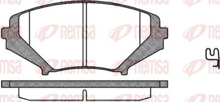 Kawe 1080 01 - Brake Pad Set, disc brake autospares.lv