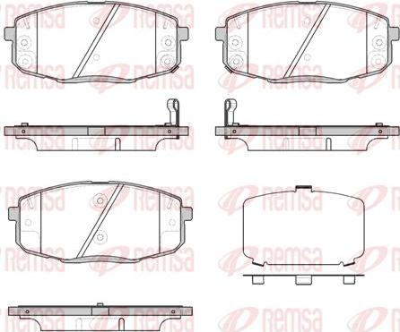 Kawe 1038 12 - Brake Pad Set, disc brake autospares.lv