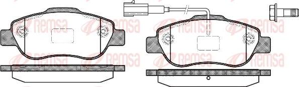 Kawe 1100 11 - Brake Pad Set, disc brake autospares.lv