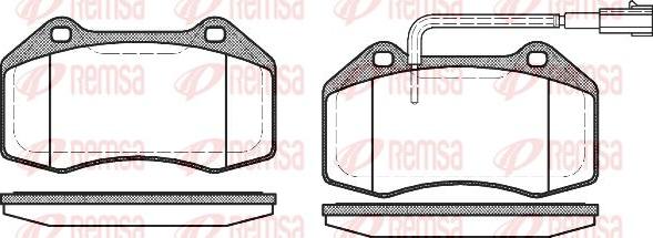 Kawe 1113 12 - Brake Pad Set, disc brake autospares.lv