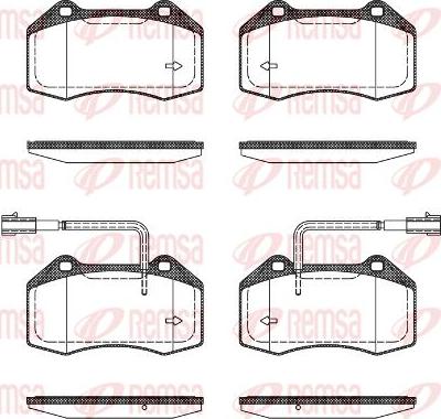 Kawe 1113 22 - Brake Pad Set, disc brake autospares.lv