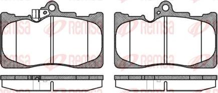 Kawe 1180 02 - Brake Pad Set, disc brake autospares.lv