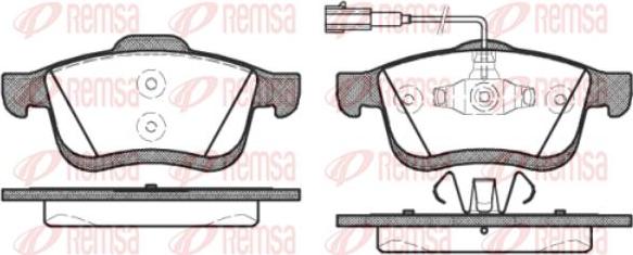 Kawe 1183 22 - Brake Pad Set, disc brake autospares.lv